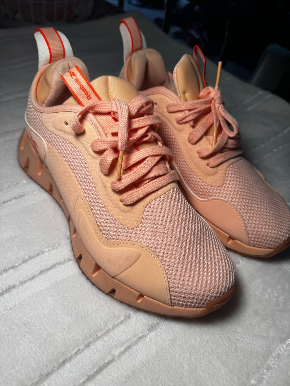 Reebok Women's Peach/Coral Athletic Sneakers